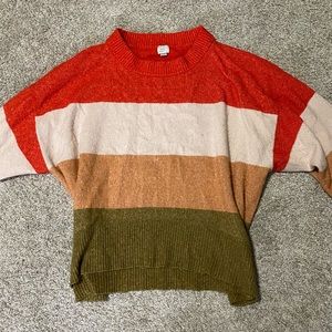 A New Day color block sweater!